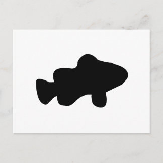 Clown Fish Silhouette Vykort