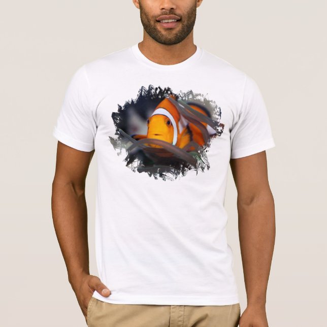 Clown-fisk i anemon tee shirt (Framsida)