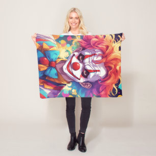 Clown Fleece Blanket, 30" x40"