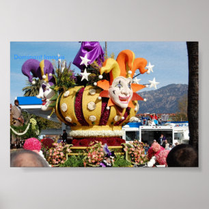 Clown Flyt Ro Parad Pasadena, dominerande Bilder Poster