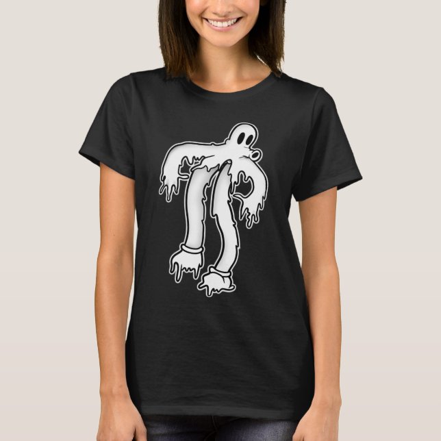 Clown Ghost Gothic Smälter T Shirt (Framsida)