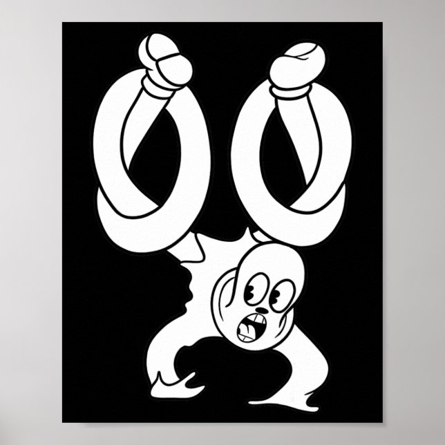 Clown Ghost Twisted Blackwork  Poster (Framsidan)