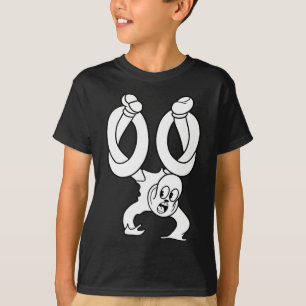 Clown Ghost Twisted Blackwork T Shirt