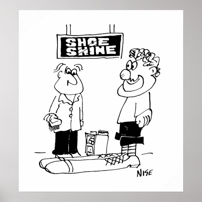 Clown Goes for a Shoe Shine Poster (Framsidan)