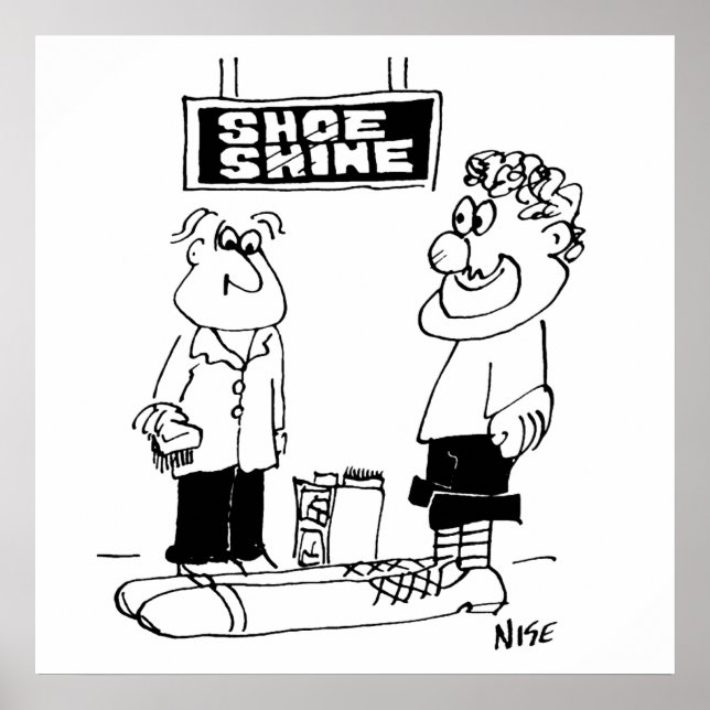 Clown Goes for a Shoe Shine Poster (Framsidan)