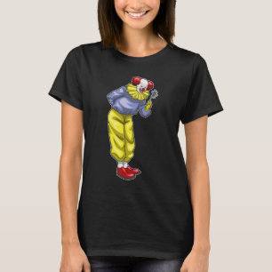 Clown Halloween Flower T Shirt