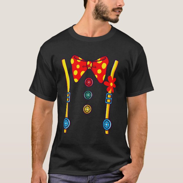 Clown Halloween T Shirt (Framsida)