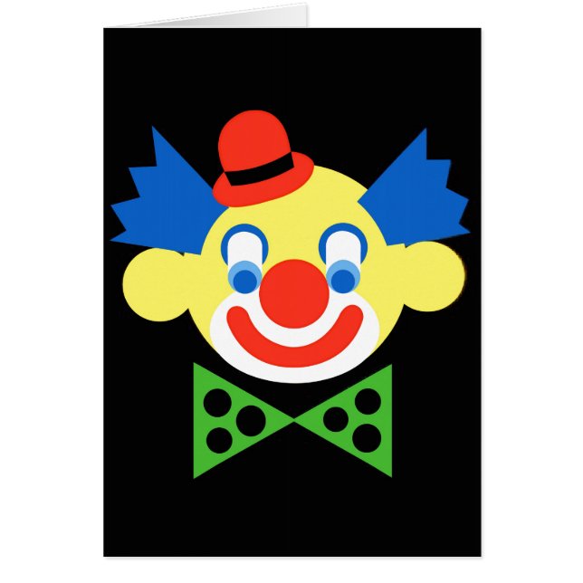 Clown Hälsningskort (Framsidan)