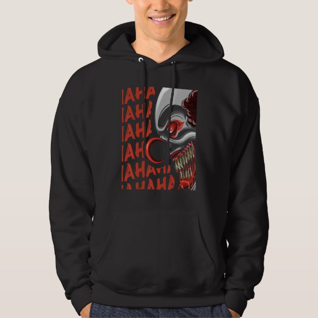 Clown Horror Halloween Hoodie (Framsida)
