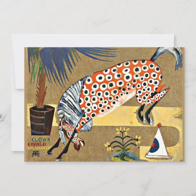 Clown Horse, bra konsmålning Kort (Framsida)