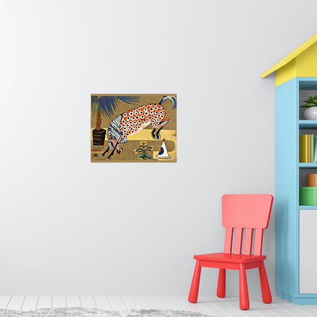 Clown Horse, bra konsmålning Poster (Barnkammare 1)
