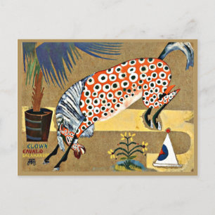 Clown Horse, bra konsmålning Vykort