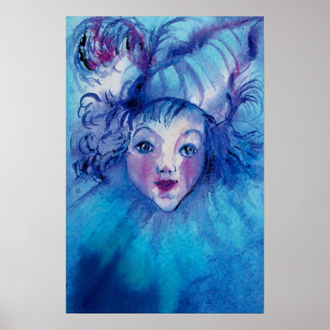 CLOWN I BLÅTT POSTER (Framsidan)