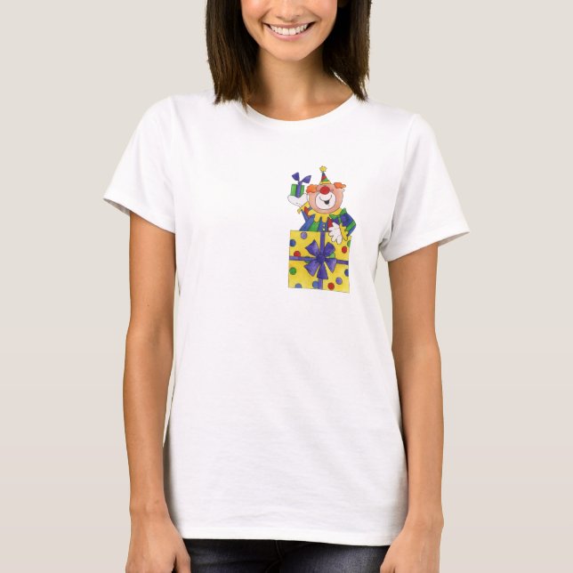 Clown i en gåva t-shirt (Framsida)