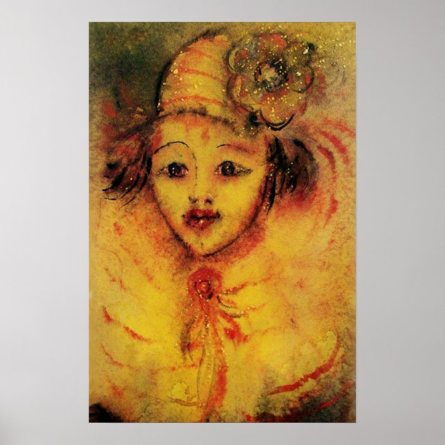 CLOWN I GUL POSTER (Framsidan)
