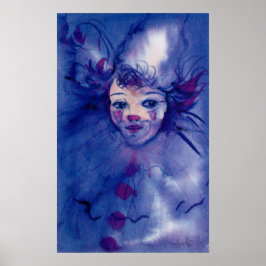 CLOWN I LILA POSTER