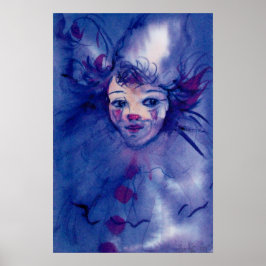 CLOWN I LILA POSTER