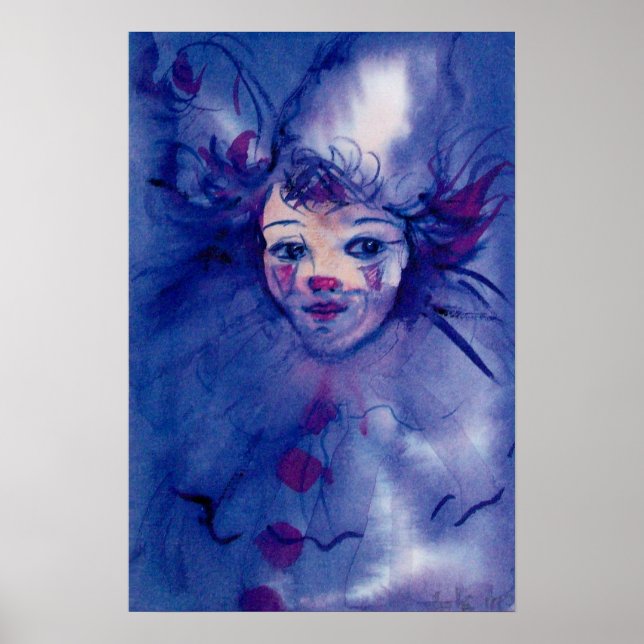 CLOWN I LILA POSTER (Framsidan)