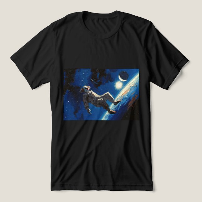 "Clown In Space" oljemålning T Shirt (Design Framsida)