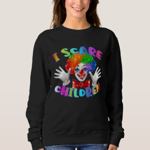 Clown Jag Skrämma Barn färgglad parodi karneval ga T Shirt