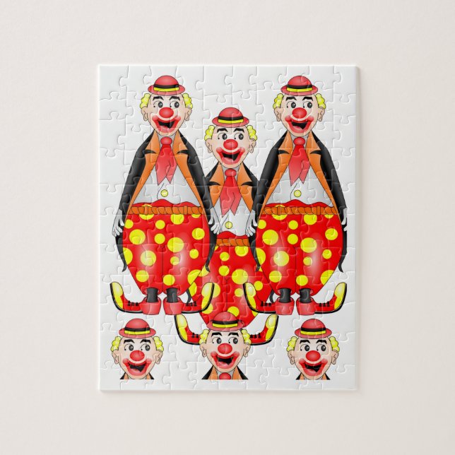 Clown Jigszle Puzzle Pussel (Vertikal)