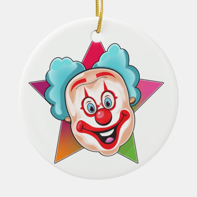 Clown Julgransprydnad Keramik (Framsidan)