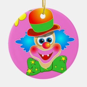 Clown Julgransprydnad Keramik