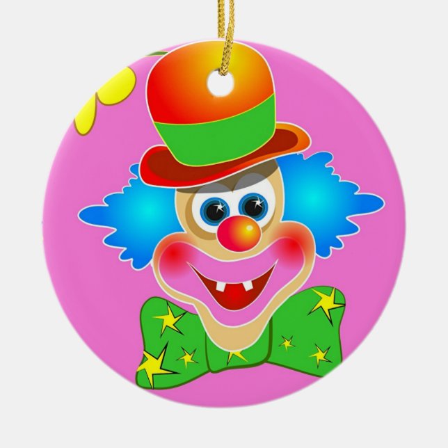 Clown Julgransprydnad Keramik (Framsidan)