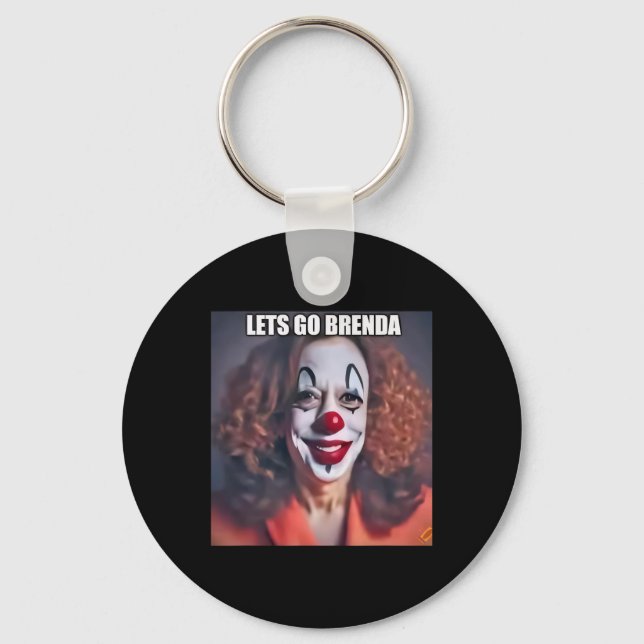 Clown Låt oss Go Brenda 1 Nyckelring (Framsida)