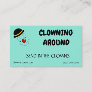 Clown Logotyper Templates Visitkort