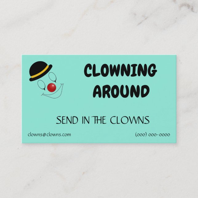 Clown Logotyper Templates Visitkort (Framsida)