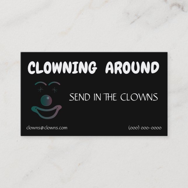 Clown Logotyper Templates Visitkort (Framsida)