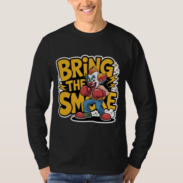 Clown med attityd t shirt (Framsida)