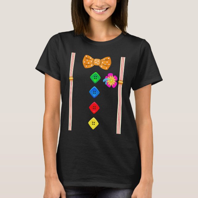 Clown med flug Gruppkostym  Karneval T Shirt (Framsida)