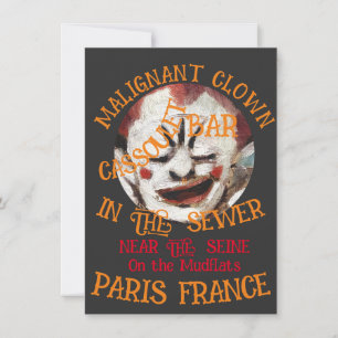 Clown Nattklubb Restaurang Bar Tiki Pub Toga 2042 Inbjudningar