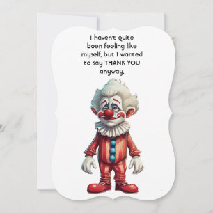 Clown Novelity Tack för ditt kort
