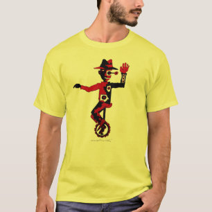 Clown på t-skjortan för enhjulingabstraktgrafik tee shirt
