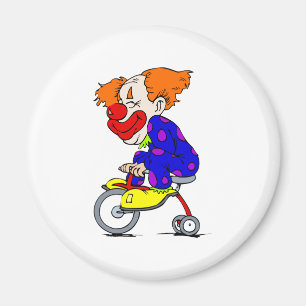 Clown på trehjulingen magnet