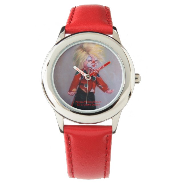 Clown/Pajaso/Clown Armbandsur (Framsida)