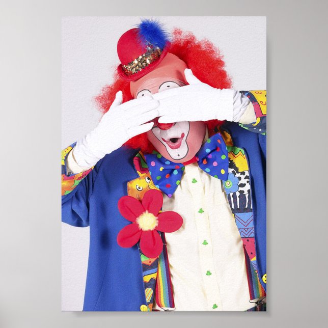Clown Peekaboo Poster (Framsidan)