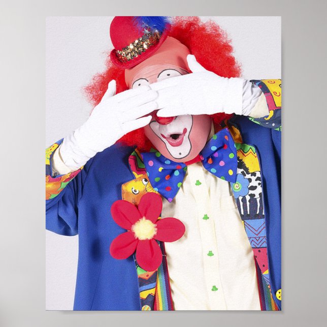 Clown Peekaboo Poster (Framsidan)