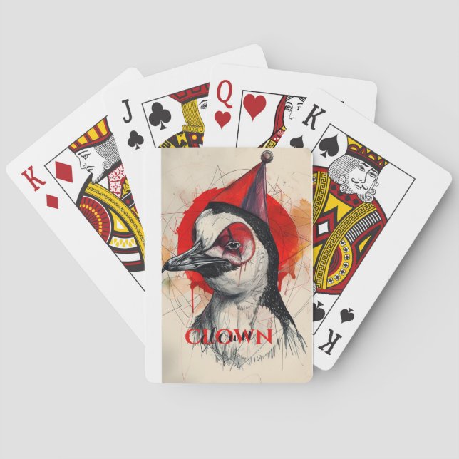 Clown Penguin Casinokort (Baksidan)