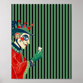 Clown Porträtt Poster