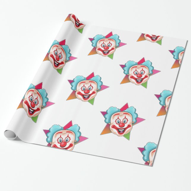 Clown Presentpapper (Utrullad)