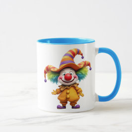 Clown rigolo prêt à faire rire. mugg