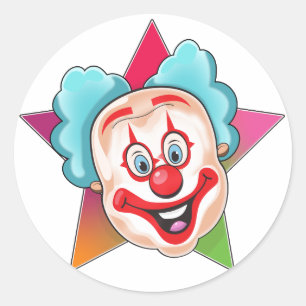 Clown Runt Klistermärke
