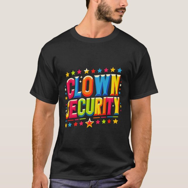 Clown Security Halloween Costume T Shirt (Framsida)