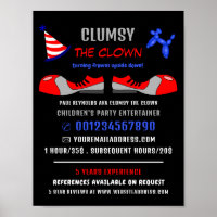 Clown Shoes, Kids Entertainer, Clown Advertising