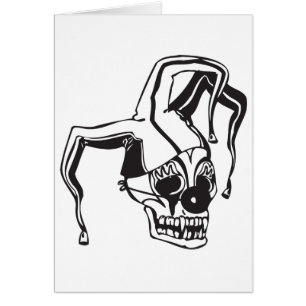 Clown Skull Hälsningskort