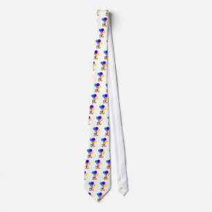 Clown som flyter under ballonger slips